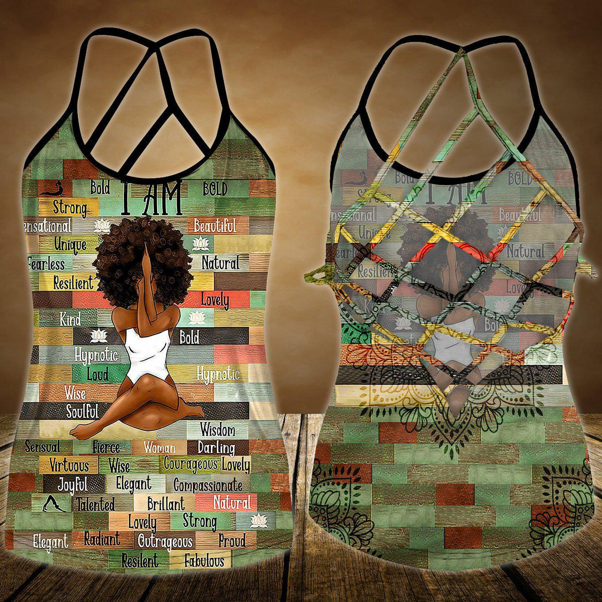 Yoga Meditation Peaceful Hollow Tank Top For Studio Practice And Casual Styling