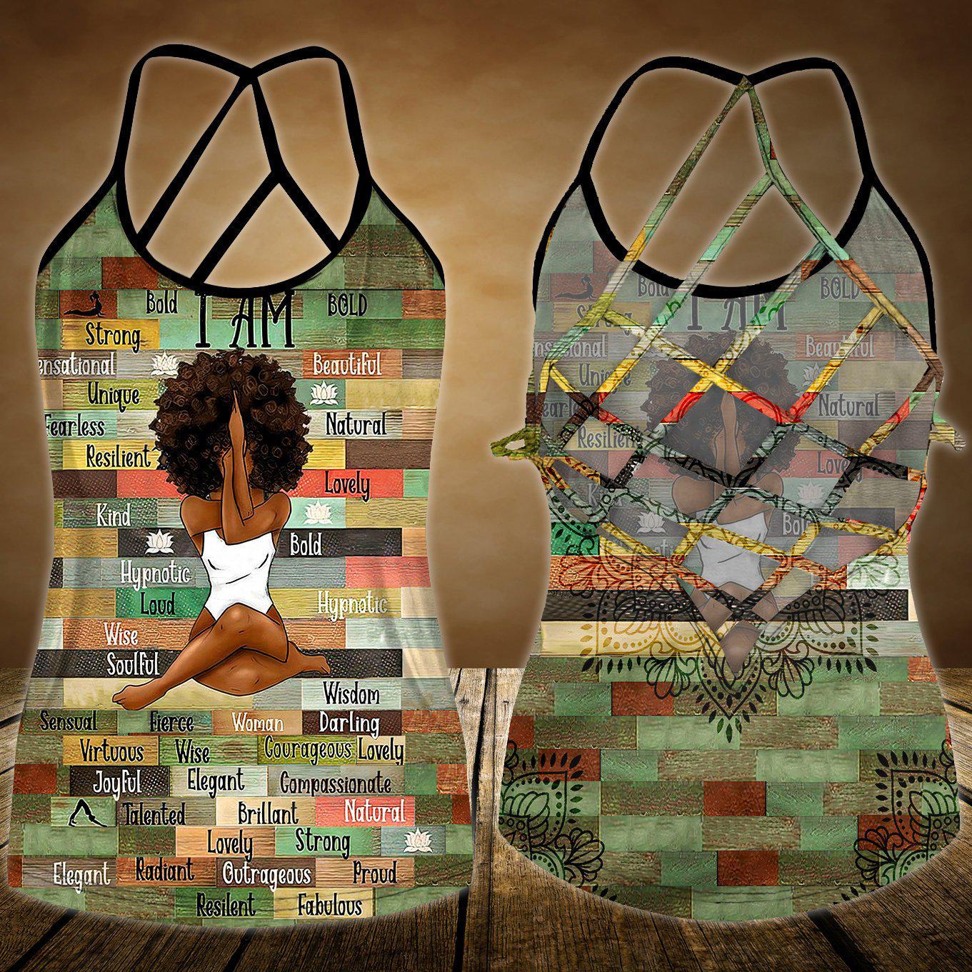 Yoga Meditation Peaceful Hollow Tank Top For Studio Practice And Casual Styling