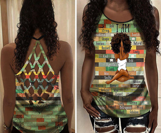 Yoga Meditation Peaceful Hollow Tank Top For Studio Practice And Casual Styling