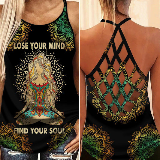 Yoga Meditation Peaceful Hollow Tank Top For Yoga Lovers And Everyday Comfort