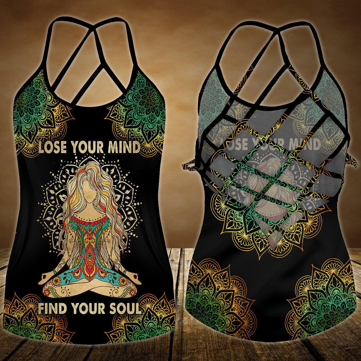 Yoga Meditation Peaceful Hollow Tank Top For Yoga Lovers And Everyday Comfort