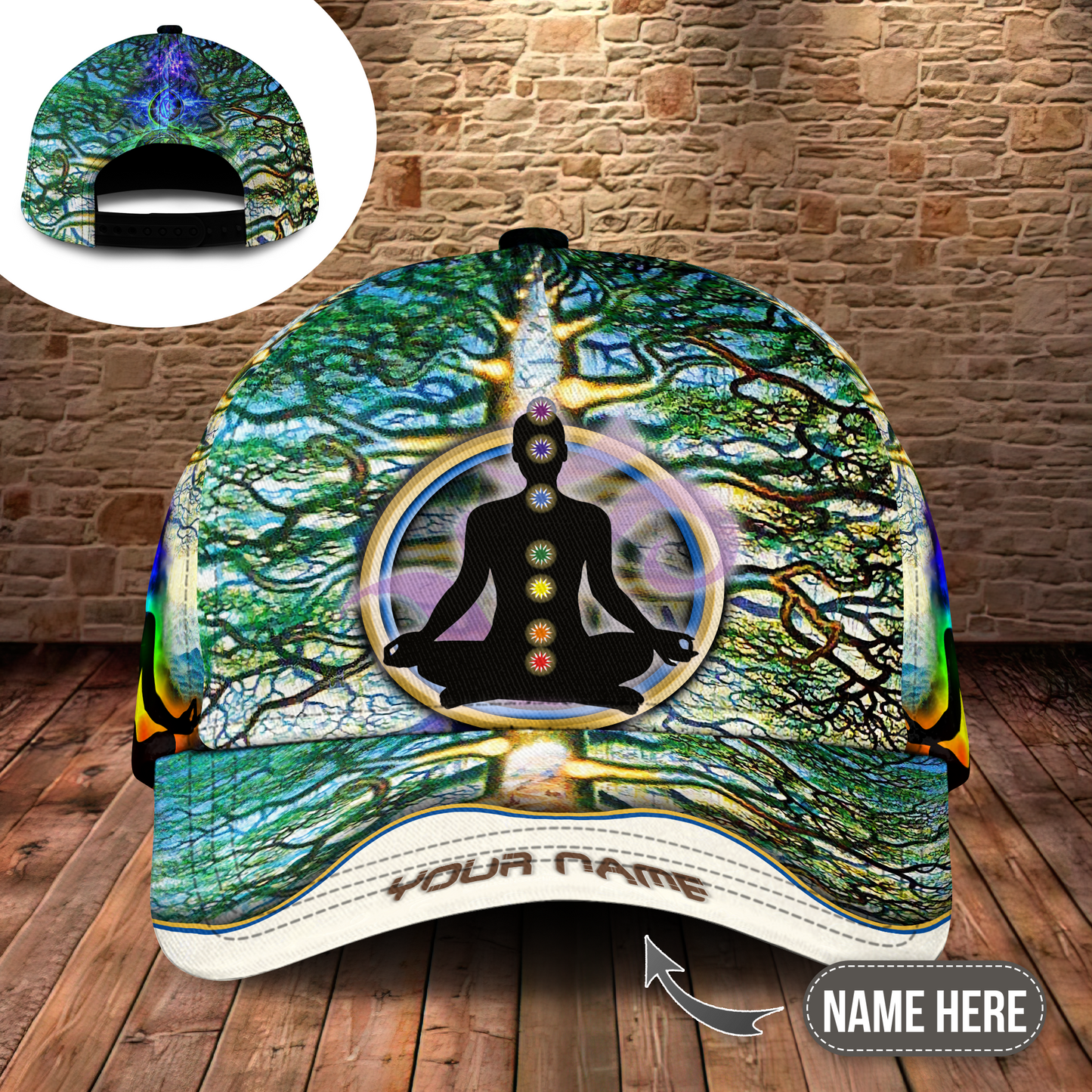 Yoga Tree Of Life Peace Personalized Classic Cap For Parties Vacations And Relaxed Daily Outfits