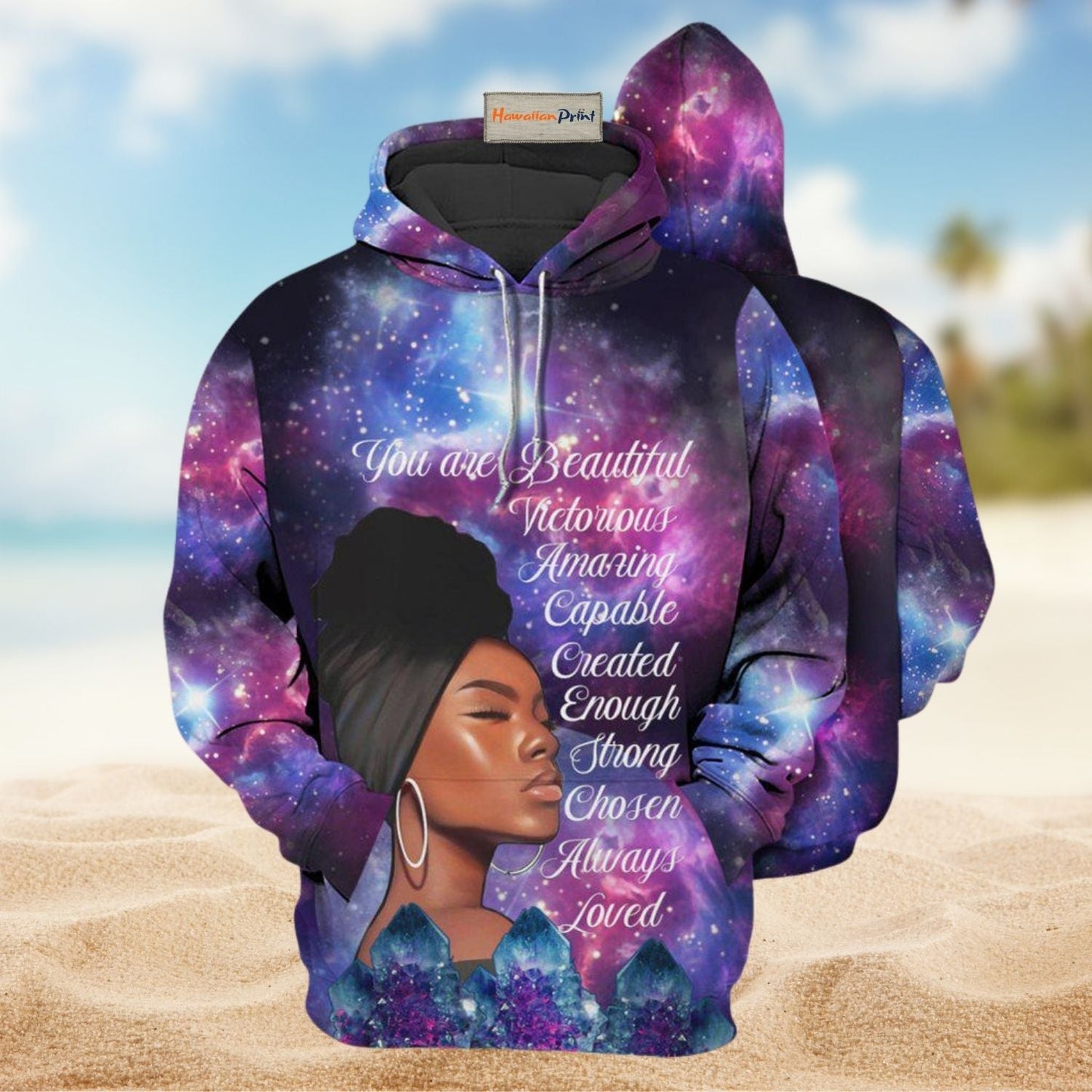 Beautiful Empowerment Hoodie For Everyday Streetwear Seasonal Travel And Gift Giving