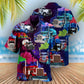 Colorful Truck Smoke Drivers Hawaiian Shirt Pattern View For Relaxed Warm Weather Outfits