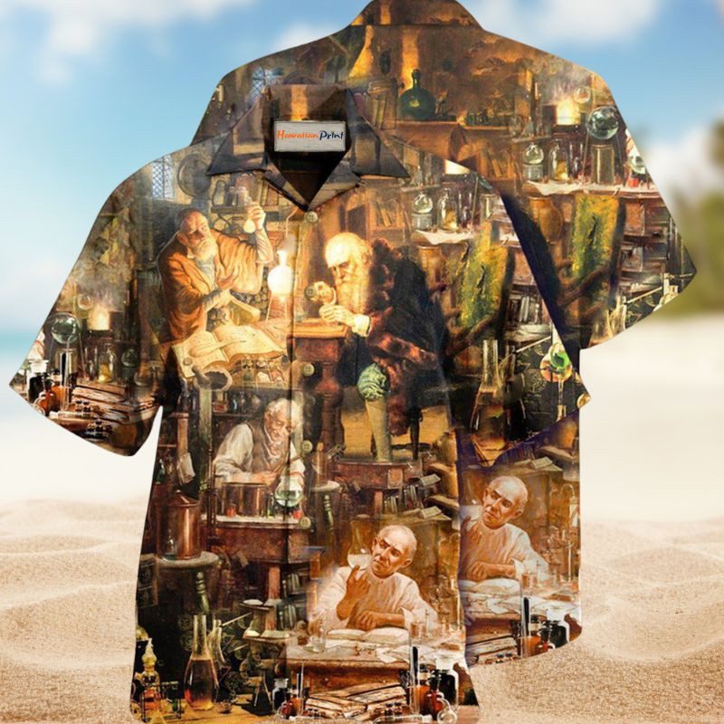 Fake Chemistry Hawaiian Shirt For Resort Trips, Coastal Parties, And Warm Weather Style