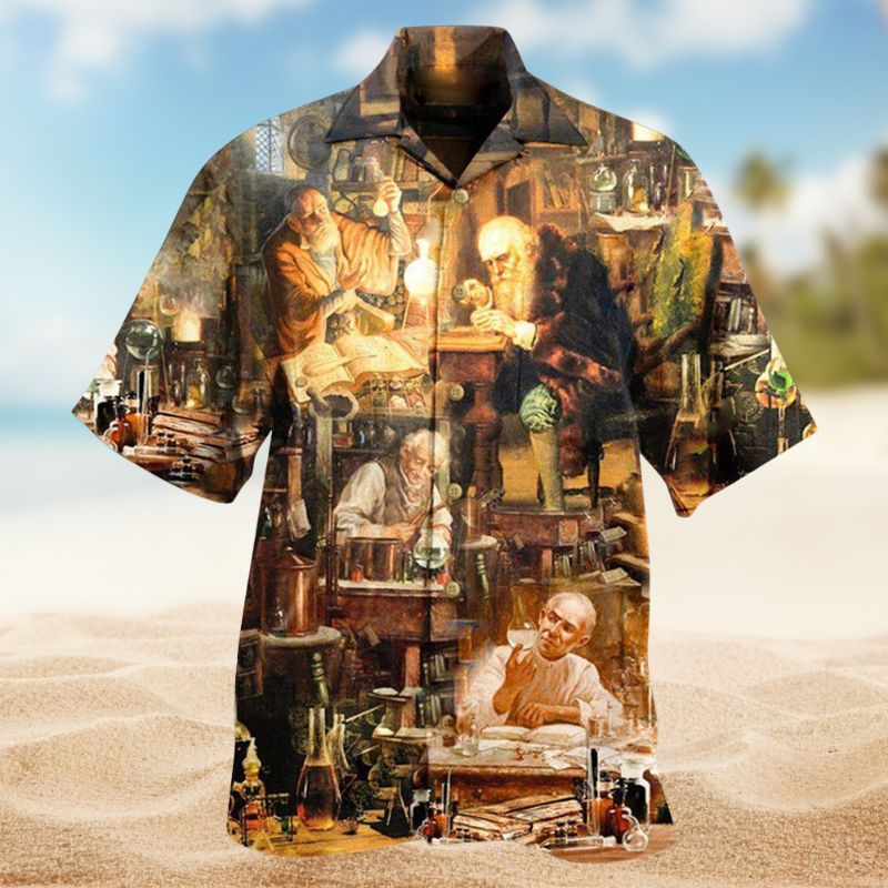 Fake Chemistry Hawaiian Shirt For Resort Trips, Coastal Parties, And Warm Weather Style