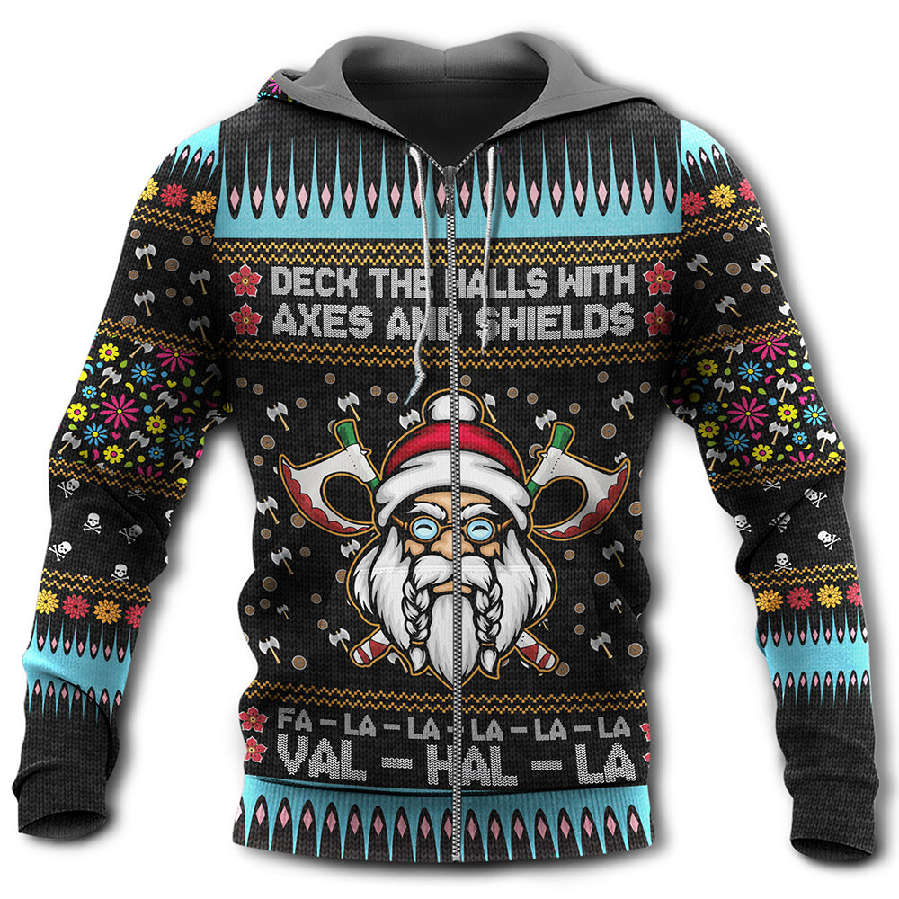 Viking Holiday Battle Humor Hoodie For Festive Celebrations Seasonal Trips And Relaxed Winter Wear