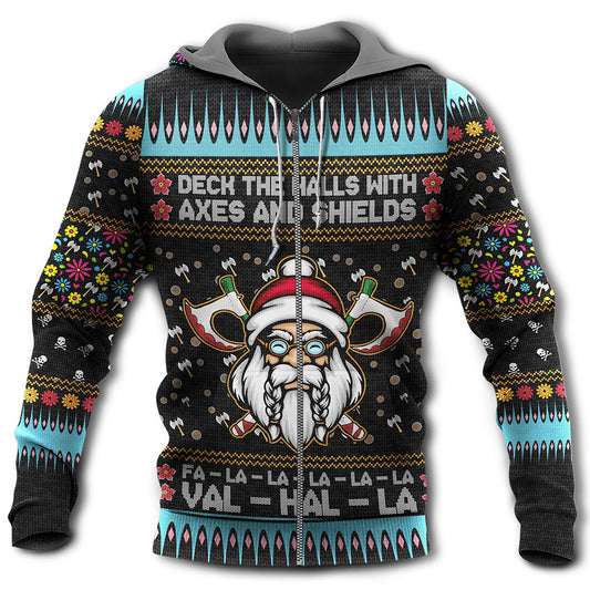 Viking Holiday Battle Humor Hoodie For Festive Celebrations Seasonal Trips And Relaxed Winter Wear