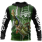 Green Great Fish Eats Small Hoodie For Anglers Outdoor Adventures Travel And Everyday Comfort