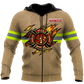 Firefighter Hoodie For Firefighter Support Activities Casual Travel And Comfort