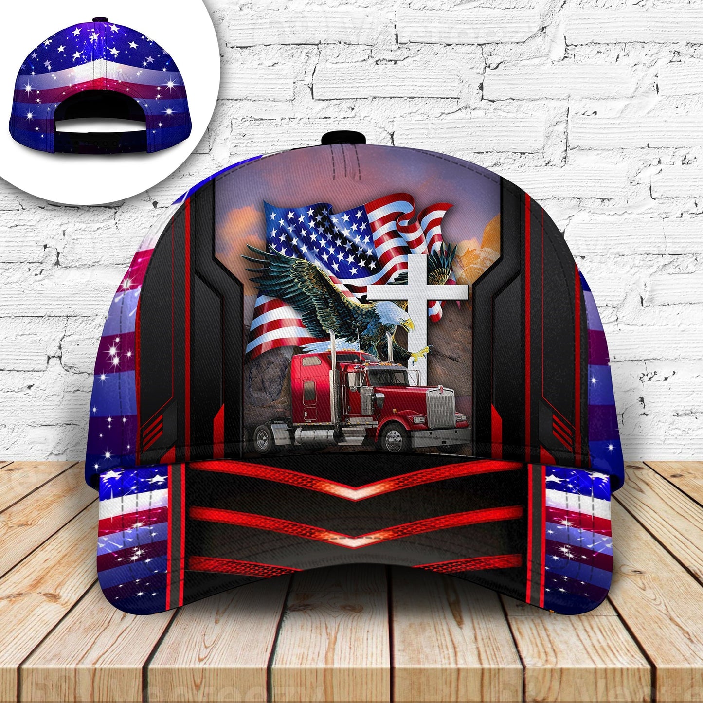 America Eagle Truck Lover Classic Cap For Travel Holidays Parties And Relaxed Casual Styling