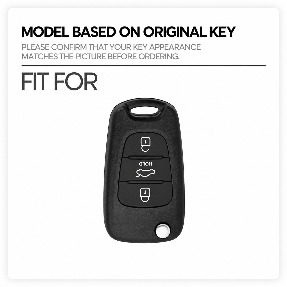 Zinc Alloy Car Key Fob Cover for Hyundai i20, i30, ix20, ix25, ix35, Elantra & Accent; Kia Sportage, Rio 3, Soul, Optima, Ceed Pro, K5, K2 & Pride