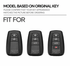 Zinc Alloy Car Key Fob Cover for Toyota C-HR, Hilux, Fortuner, Land Cruiser 200, Camry, Corolla, Crown, RAV4 & Highland