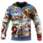 Say Hi Santa Snow Hoodie For Winter Adventures Family Gatherings And Festive Everyday Style