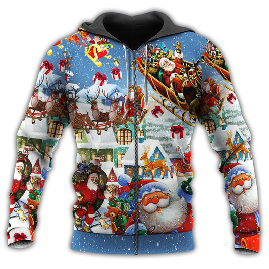 Say Hi Santa Snow Hoodie For Winter Adventures Family Gatherings And Festive Everyday Style