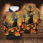 Black Cat Halloween Hoodie For Autumn Adventures Halloween Events And Relaxed Streetwear