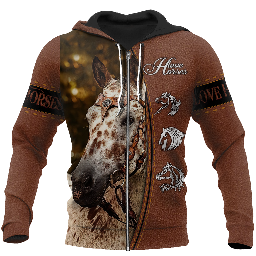 Appaloosa Horse Hoodie For Rustic Casual Looks Outdoor Events And Comfortable Layering