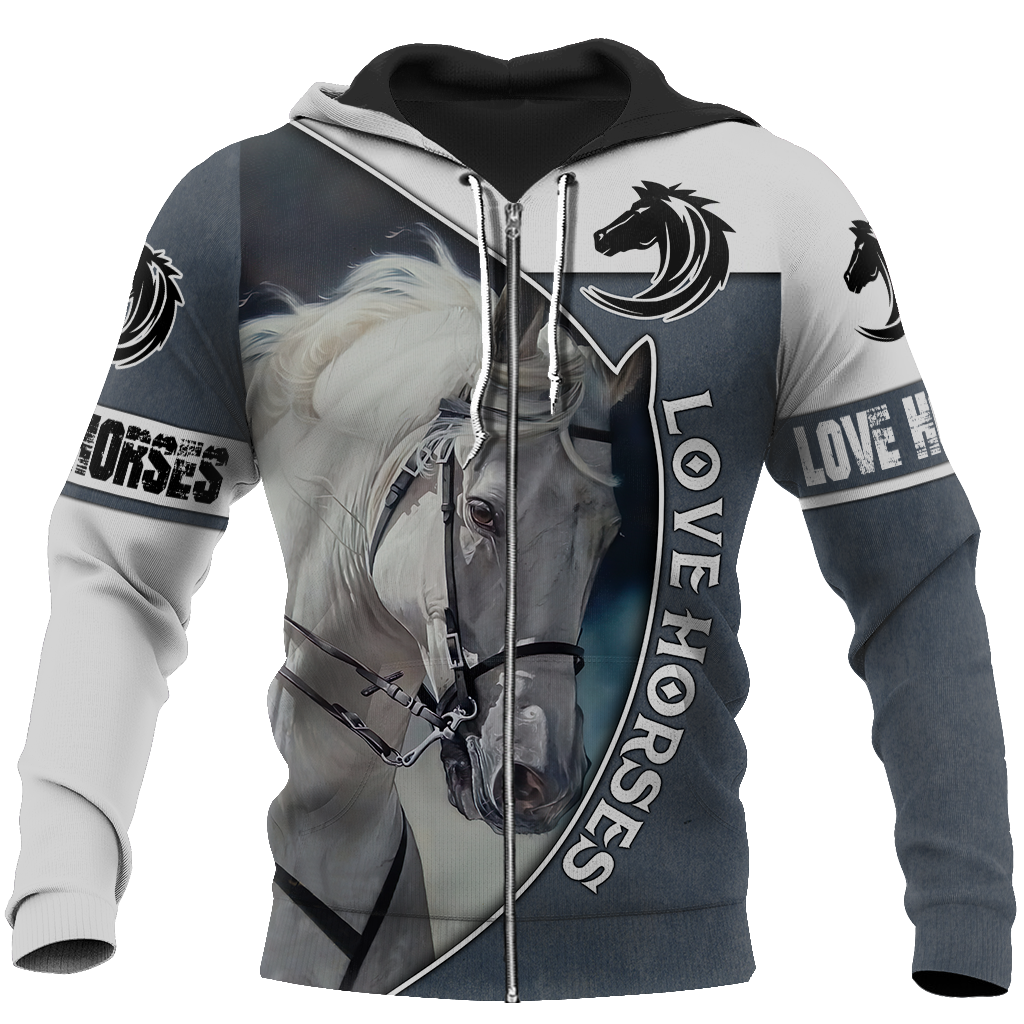 Love Horse Hoodie For Horse Inspired Streetwear Holidays And Comfortable Outfits