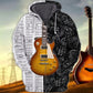 Bass Guitar Musician Hoodie For Anglers Nature Trips Holidays And Relaxed Layering
