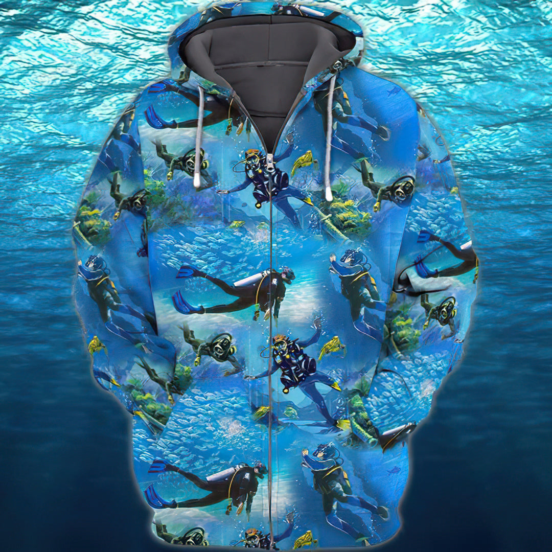 Awesome Scuba Diving Hoodie For Relaxed Daily Wear Weekend Outings And Thoughtful Gifting