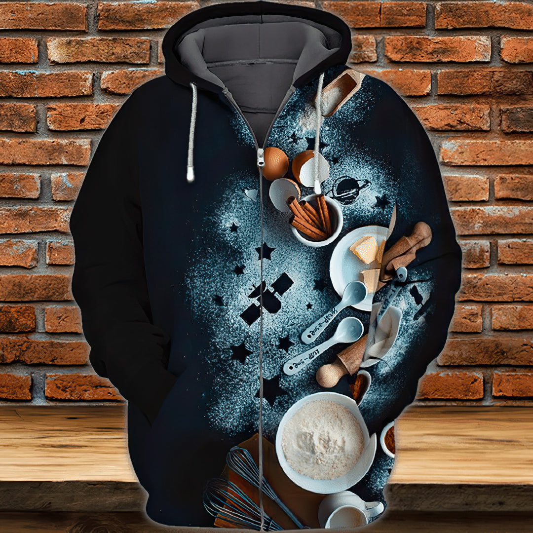 Dark Baking Humor Hoodie For Casual Outfits Outdoor Trips And Comfortable Layering