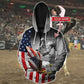 Bull Riding Eagle USA Flag Personalized Hoodie For Travel Days Outdoor Events And Thoughtful Gifts