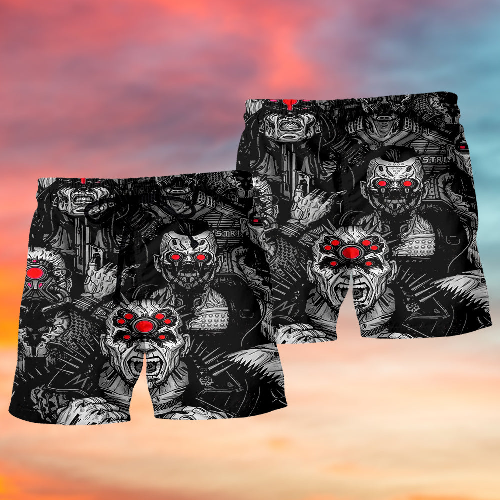 Zombie Will Work For Brains Humor Beach Shorts For Coastal Adventures And Relaxed Summer Wear