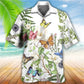 Floral Butterfly Beautiful Hawaiian Shirt Artwork Detail For Resort Trips And Outdoor Activities