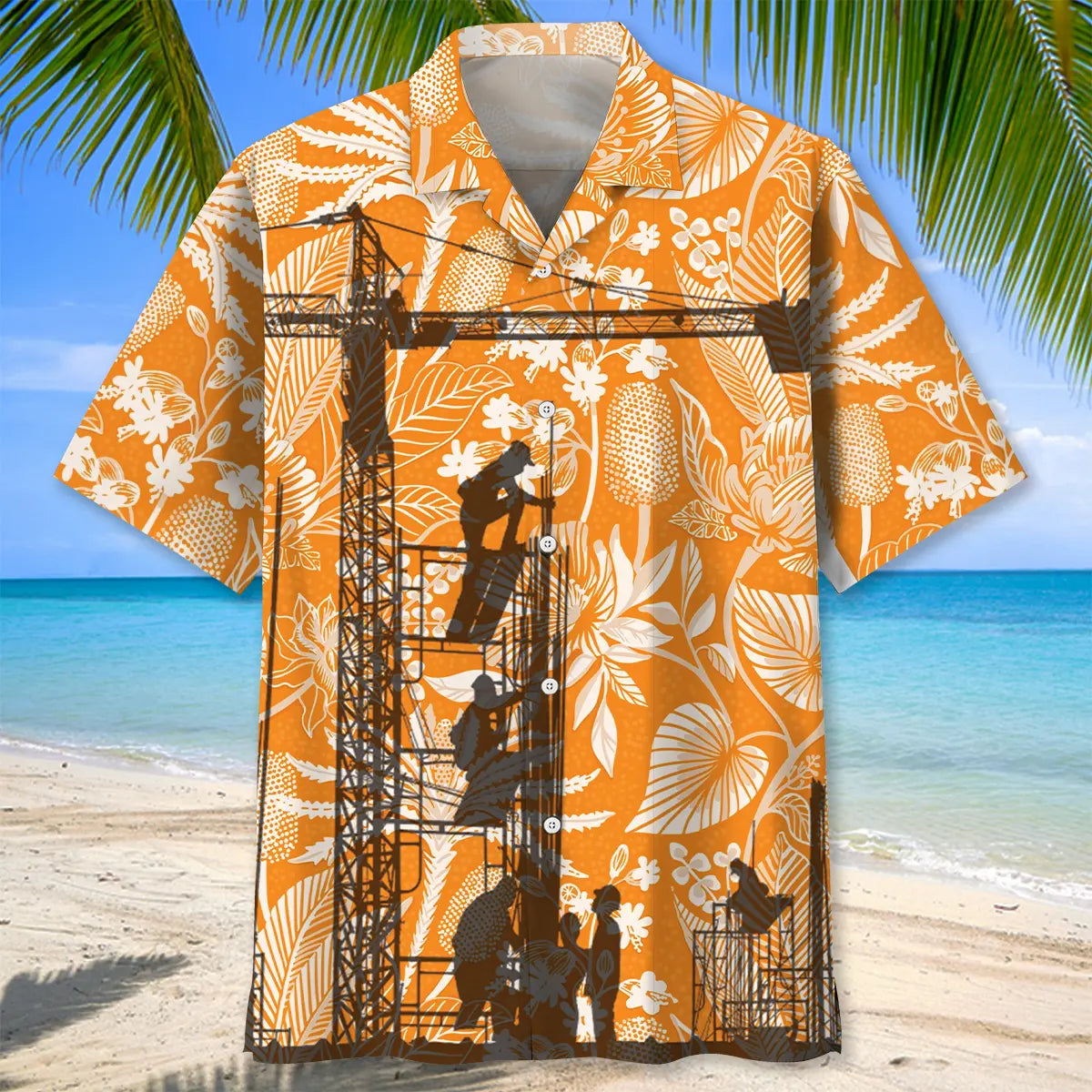 A Legendary Construction Worker Has Retired Hawaiian Shirt For Relaxed Getaway And Island Inspired Style