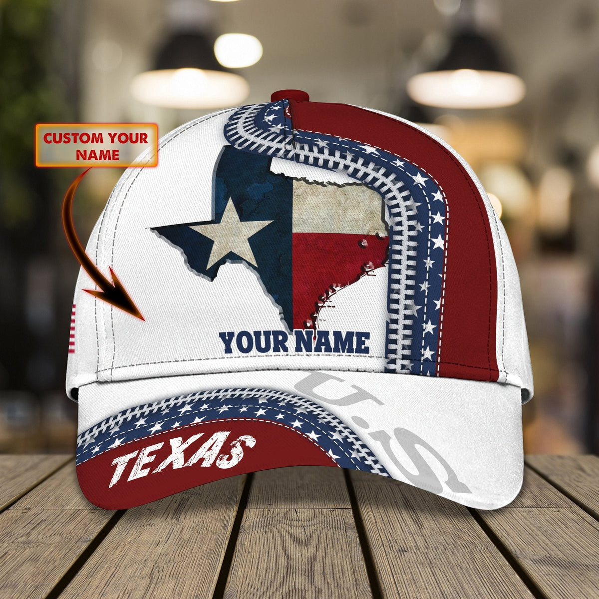 Texas Custom All Over Print Classic Cap For Travel Adventures Weekend Wear And Casual Style