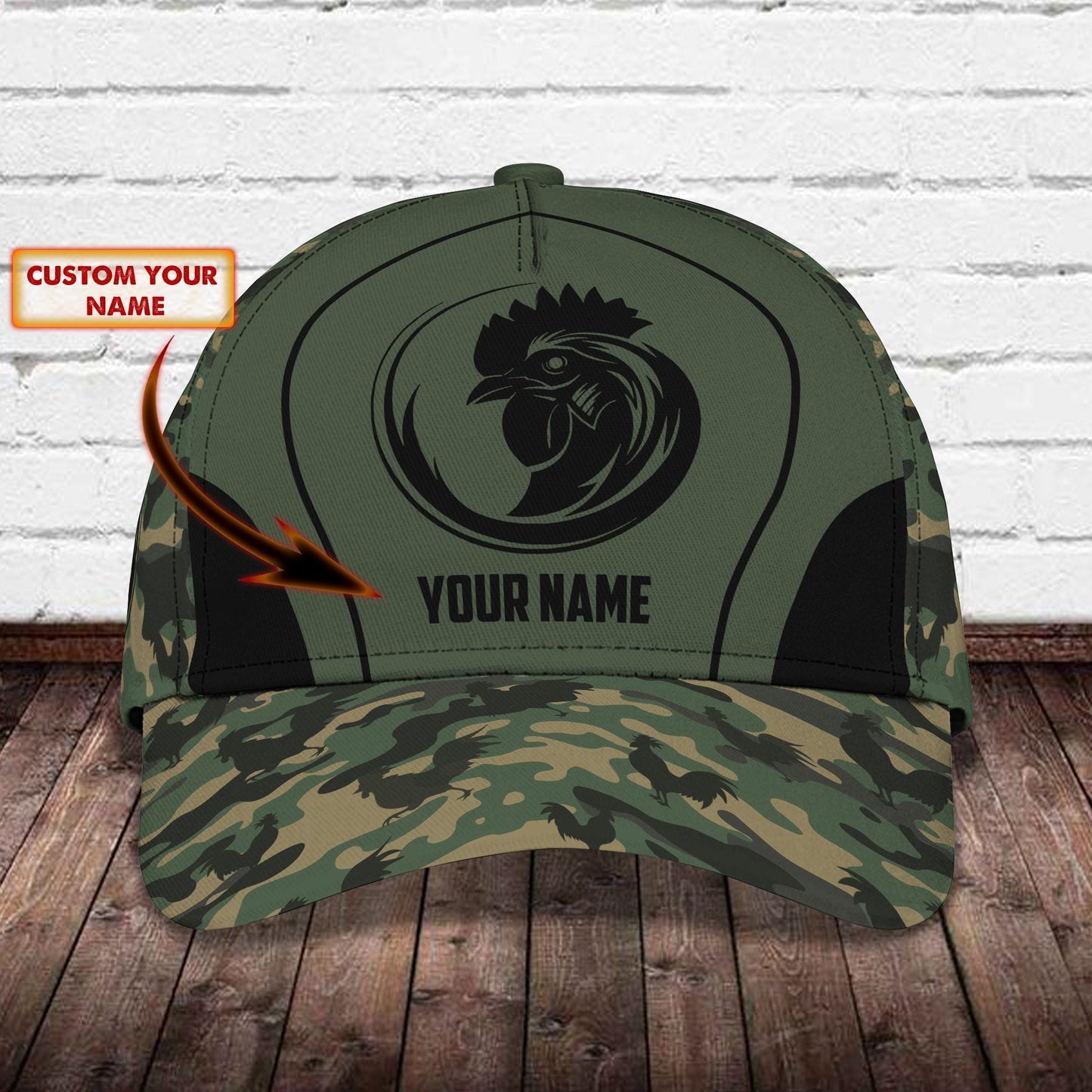Personalized Rooster Farm Classic Cap For Everyday Accessories Vacations And Outdoor Fun
