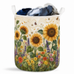 Sunflower And Wildflower Garden Laundry Basket For Laundry Room Bathroom Bedroom Nursery And Everyday Home Organization