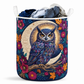 Floral Owl And Crescent Moon Laundry Basket For Laundry Room Bathroom Bedroom Nursery And Everyday Home Organization