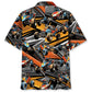 Abstract Quarter Midget Race Car Hawaiian Shirt For Summer Vacation, Beach Travel, And Casual Wear