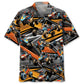 Abstract Quarter Midget Race Car Hawaiian Shirt For Summer Vacation, Beach Travel, And Casual Wear