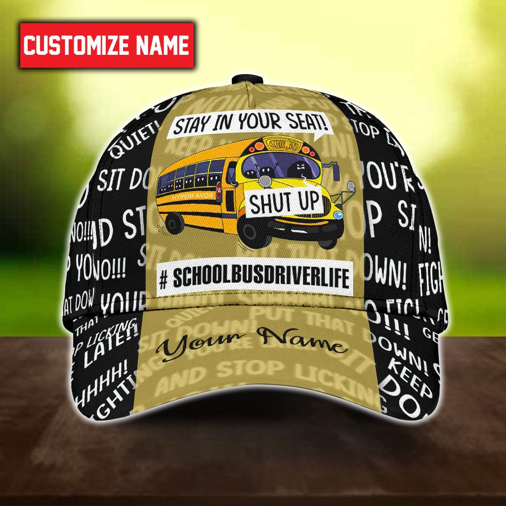 Bus Custom All Over Print Classic Cap For Travel Holidays Parties And Relaxed Casual Styling