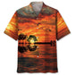 Ageless Hippie Guitar Hawaiian Shirt For Summer Vacation, Beach Travel, And Casual Wear