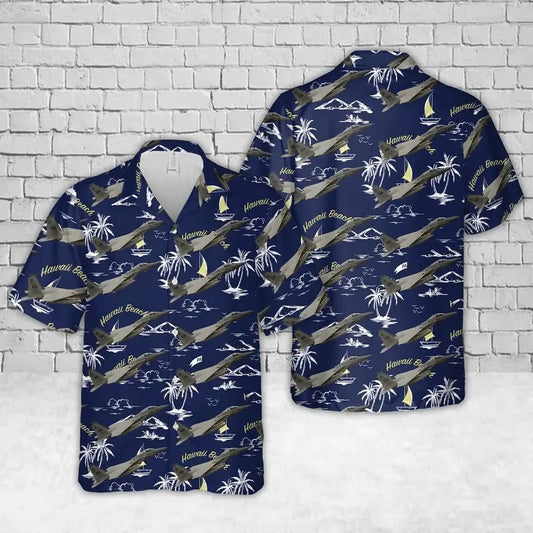 Massachusetts Military Fighter Jet Hawaiian Shirt For Beach Days, Summer Outings, And Thoughtful Gift Giving