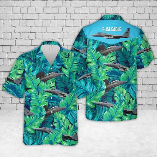 Tropical Massachusetts Fighter Jet Hawaiian Shirt For Summer Vacation, Beach Travel, And Casual Wear
