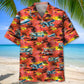 Airplane Creative Pattern Hawaiian Shirt For Tropical Holidays, Outdoor Gatherings, And Everyday Comfort