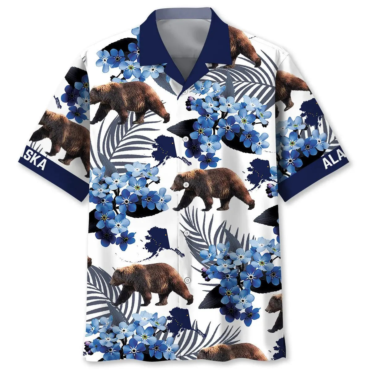 Alaska State Proud Hawaiian Shirt For Outdoor Event, Family Vacation, And Relaxed Summer Style