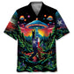 Alien Bigfoot Texas Heritage Hawaiian Shirt For Resort Trips, Coastal Parties, And Warm Weather Style