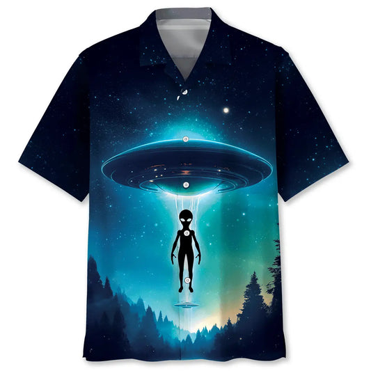 Alien Invade Hawaiian Shirt For Island Vacations, Resort Wear, And Relaxed Seasonal Style