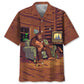 Alien Stalk Bigfoot House Hawaiian Shirt For Coastal Getaways, Outdoor Gatherings, And Thoughtful Gift Giving