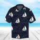 Summer Boats Hawaiian Shirt For Tropical Holidays, Resort Trips, And Relaxed Coastal Style
