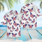 Summer Butterflie Hawaiian Shirt For Tropical Holidays, Resort Trips, And Relaxed Coastal Style