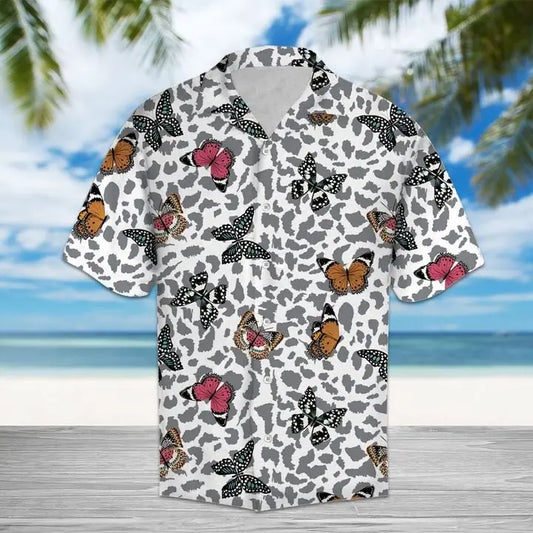 Summer Butterflies Hawaiian Shirt For Beach Days, Coastal Adventures, And Thoughtful Gift Giving
