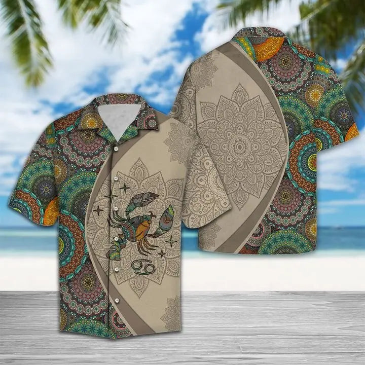 Summer Cancer Horoscope Hawaiian Shirt For Beach Days, Summer Outings, And Thoughtful Gift Giving