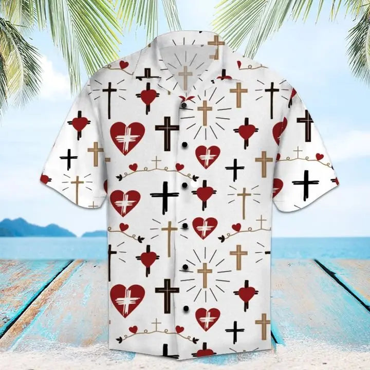 Summer Christian Hawaiian Shirt For Island Getaways, Outdoor Gatherings, And Comfortable Summer Wear