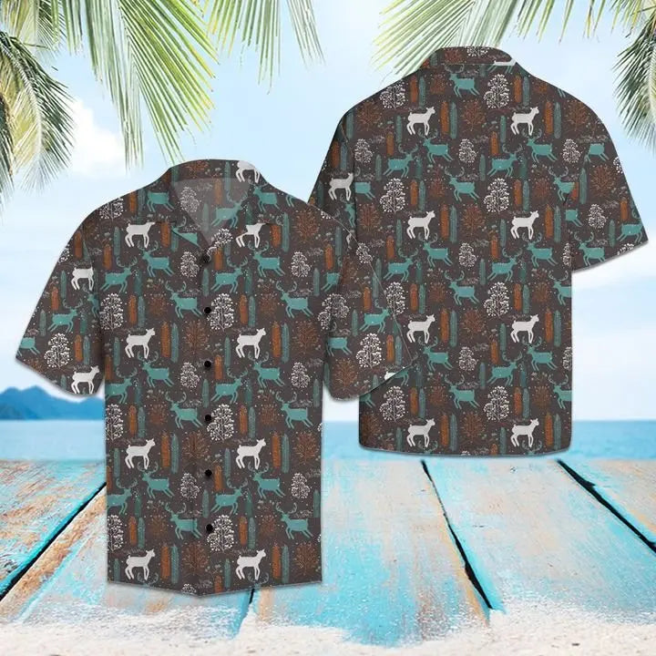 Summer Deer Hawaiian Shirt For Island Getaways, Outdoor Gatherings, And Comfortable Summer Wear